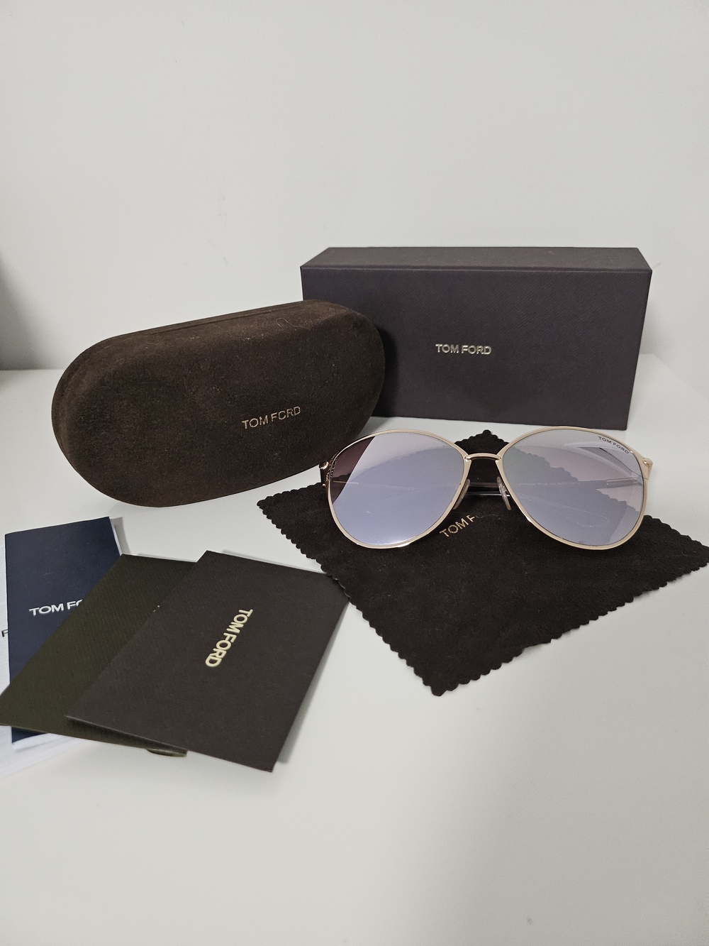 Tom Ford Penelope TF320 28Z Shiny Rose Gold with Pink Havana